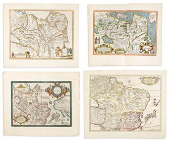 (TARTARY.) Large group 24 of seventeenth-and-eighteenth-century engraved maps of northern Asia.